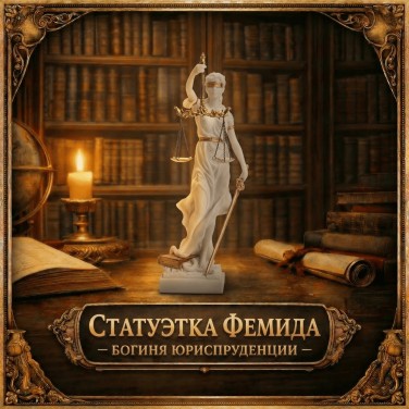 Статуэтка Фемида - богиня юриспруденции