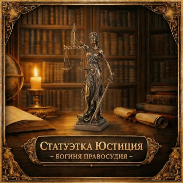 Статуэтка Юстиция - богиня правосудия