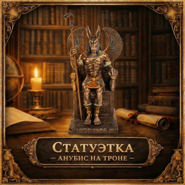 Статуэтка Анубис на троне