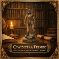 Статуэтка Гермес - бог торговли и счастливого случая