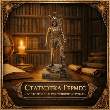Статуэтка Гермес - бог торговли и счастливого случая