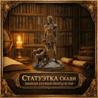 Статуэтка Скади - зимняя богиня охоты и гор